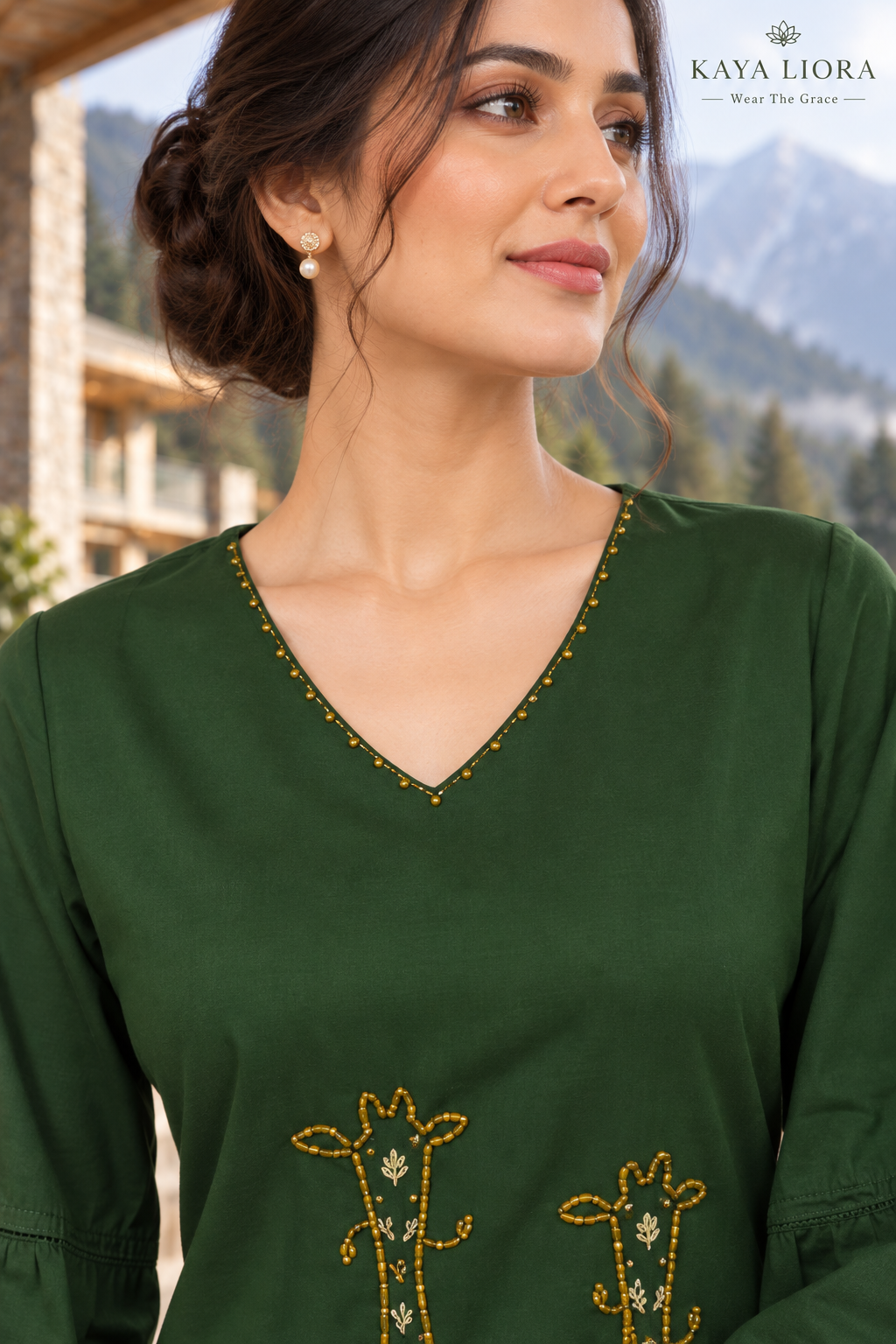 Forest Grace – Élégance Verte Co-Ord Set Thumbnail 3