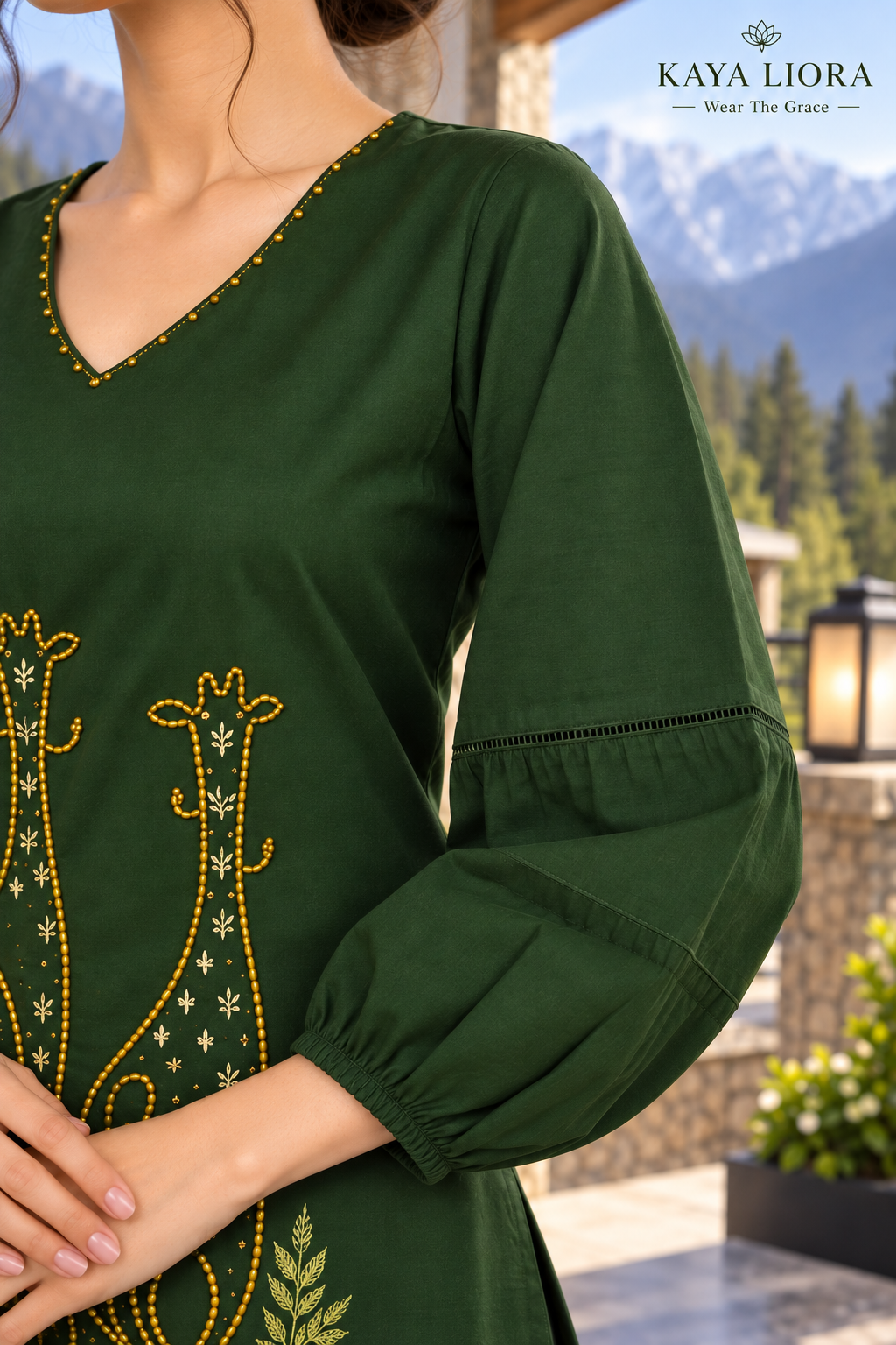 Forest Grace – Élégance Verte Co-Ord Set Thumbnail 4