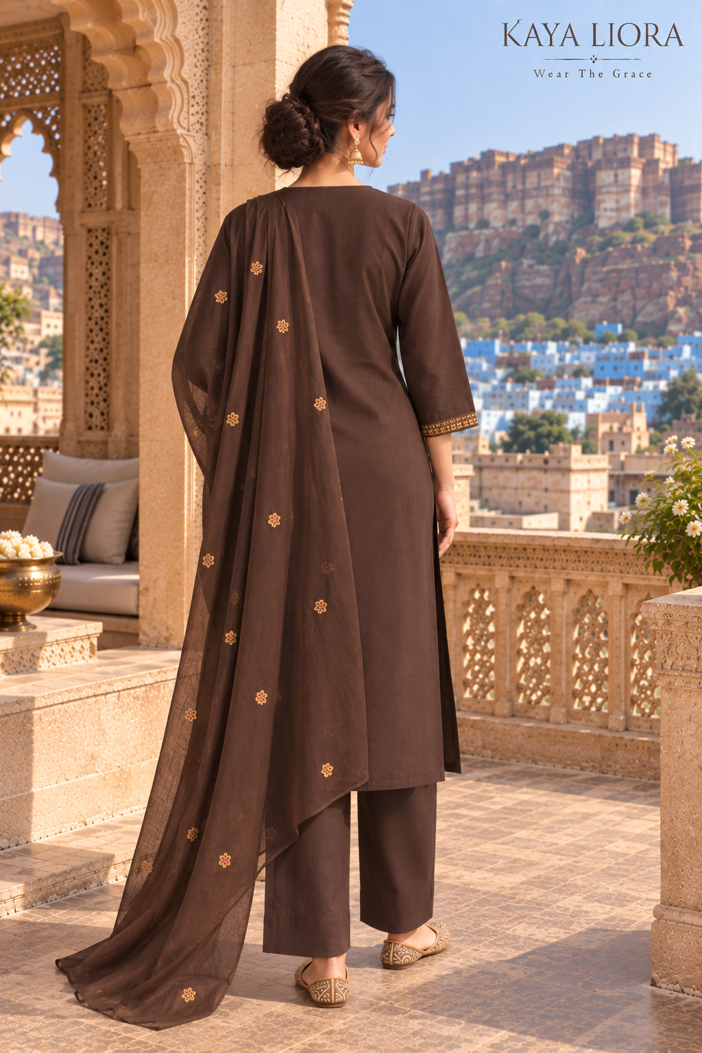 Espresso Umber – Mocha Royale 3-Piece Suit Set Thumbnail 5