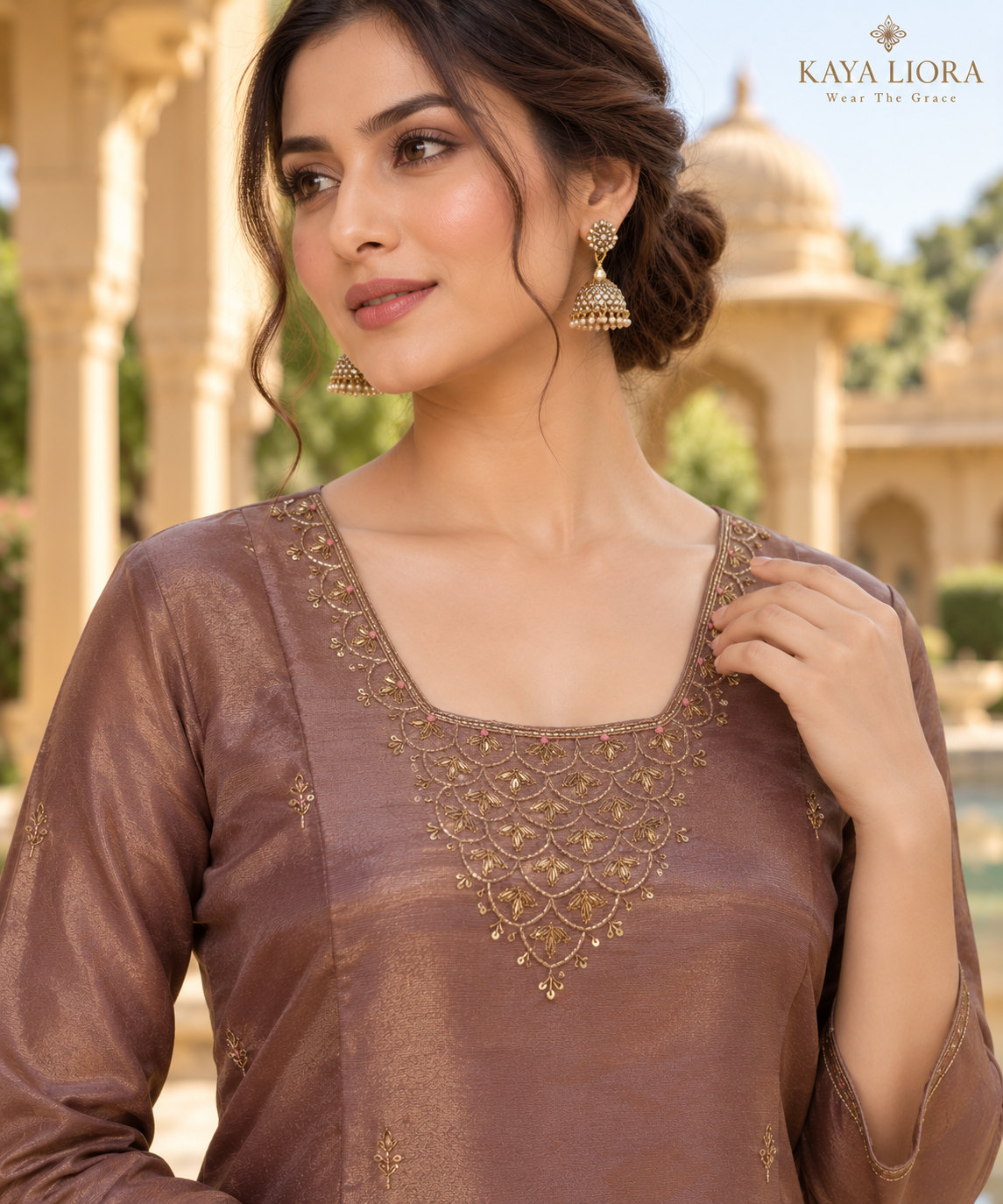 Mauve Royale – Graceful 3-Piece Sharara Suit Thumbnail 7